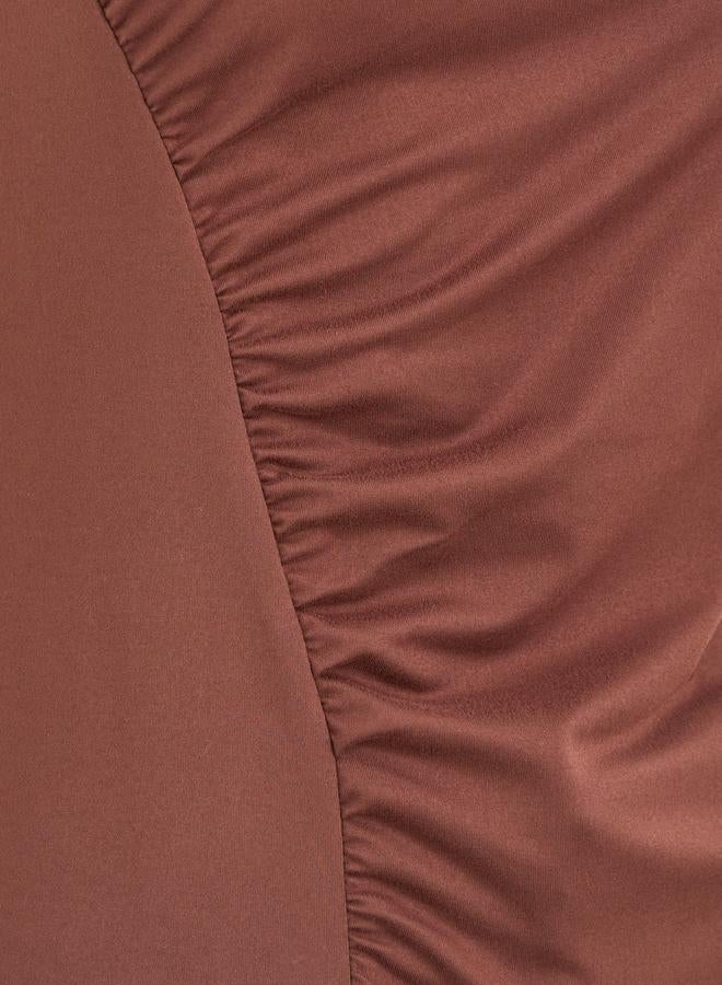 Styli Sleeveless Ruched Detail Round Neck Knit Top - Image 4